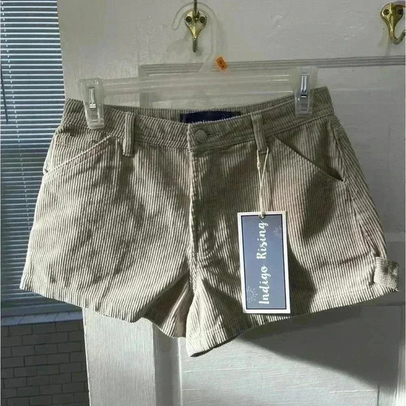 indigo rising Pants - NWT Tan corduroy shorts from Indigo Rising size 3/26‎